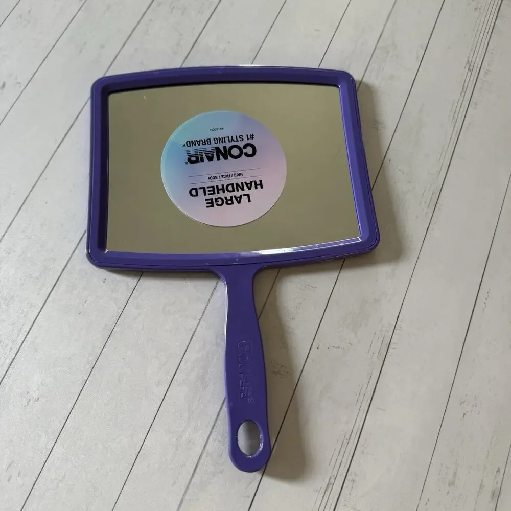 Conair Large Handheld Mirror Hair Face Body Standard Magnification